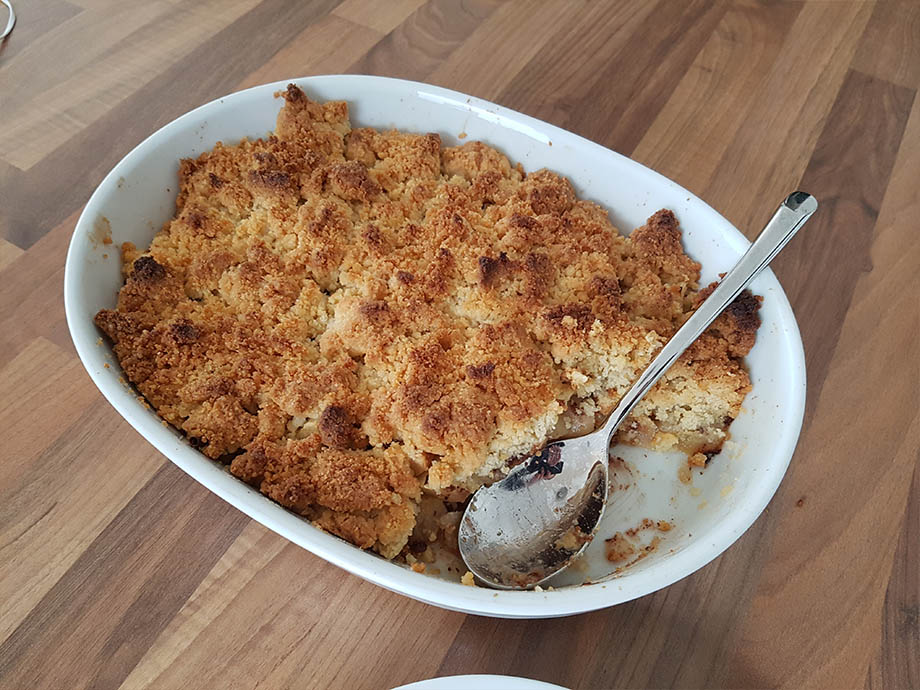 You are currently viewing Recette de crumble aux pommes terriblement gourmande
