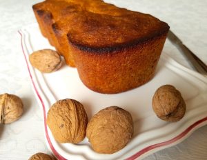 Cake aux noix –  recette automnale facile