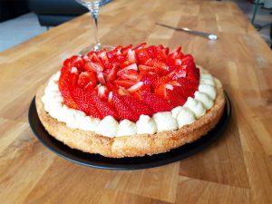 Recette tarte aux fraises et crème diplomate