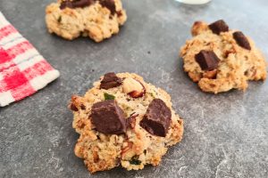 Cookies vegan chocolat noisette courgette